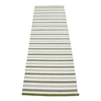 Žalios spalvos/kreminės spalvos lauko kilimas 70x240 cm Teo Sage – Pappelina