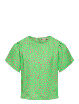 Kids Only - Koglino S/S Aop Top Ptm - Marškinėliai trumpomis rankovėmis - Žalia
