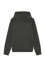Lyle & Scott - Brush Back Pullover Hoodie - Džemperis - Pilka