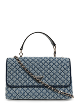 GUESS - Giully Ii 2 Comp Cnvrtble Flap - Rankinė - Mėlyna