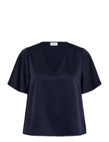 Saint Tropez - Lodisasz Ss Blouse - Marškinėliai trumpomis rankovėmis - Tamsiai mėlyna