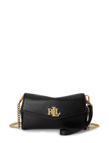 Lauren Ralph Lauren - Soft Nappa-Trn Wrst Crs-Woc-Lrg - Piniginė - Juoda