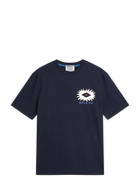 Scotch & Soda - Front And Back Artwork Relaxed-Fit T-Shirt - Marškinėliai trumpomis rankovėmis - Tamsiai mėlyna