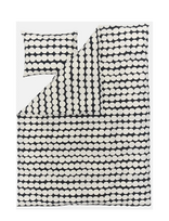 Marimekko Home - Iso Räsymatto Set150X210/50X60 - Patalynės komplektas - Juoda