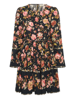 By Ti Mo - Bohemian Shift Dress - Trumpa suknelė - Juoda
