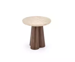 FRIDA S  c.table travertine / walnut