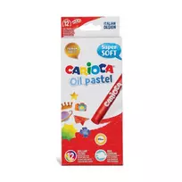 Aliejinės kreidelės CARIOCA, 10 mm, 12 spalvų, vnt.