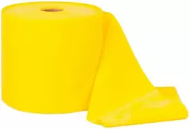 Thera-Band elastinė juosta be latekso, geltona, 1,8 m (su knyg)