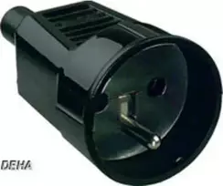 Bachmann 912.273 jungtis su įžeminimo kontaktu (CEE 7/4), balta