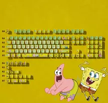 Klaviatūros keycaps'ai HZGAMER (SpongeBob)