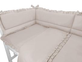 Patalynė kūdikiams su apsaugėlėmis, paklode  "Royal beige" 