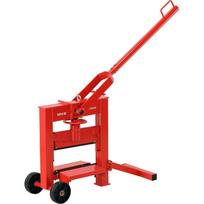 Yato YT-90500 trinkelių skaldytuvas, 320 mm ašmenys, 140 mm pjovimo aukštis, 34 kg, rankinė svirtis, transportavimo ratukai