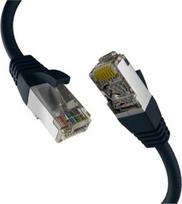 Efb Elektronik M-Cab CAT8.1 Juodas 1.5M PATCH CORD/RJ45 S/FTP LSZH 40GBIT CU LAN