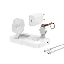 4smarts Qi2 Charging Station Trident with Charger for Apple Watch, white