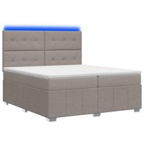 LED lovos čiužinys su LED apšvietimu Taupe 200 x 200 cm Audinys