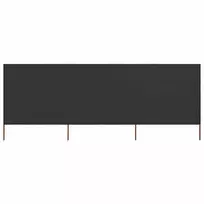 Uždanga nuo vėjo, antracito, 400x160cm, audinys, 3 plokštės