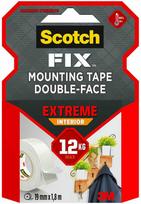 3M Scotch Fix Extra dvipusė lipni juosta 19 mm x 1,8 m Ypatingai balta