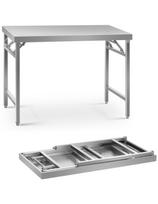 Nerūdijančio plieno sulankstomas laboratorinis stalas 120 x 70 cm