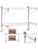 Dvigubos vielos sieninė lentyna iki 60 kg 90 x 35 x 60 cm