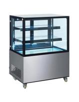 Šaldoma konditerijos vitrina 2 lentynų mobili LED 300L