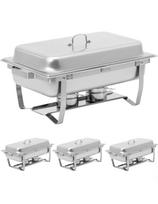 Maisto šildytuvas bain-marie švediškas stalas pastai GN 1/ 1 7,5 l PLIENAS - rinkinyje 4 vnt.