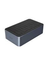 6656C3-C neprisijungus veikianti klonavimo stotelė, skirta 5 x 2,5 colio / 3,5 colio SATA HDD / SSD – pilka