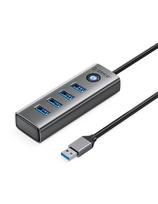 Stebulės adapterio skirstytuvas PDD4U-U3 4x USB-A - pilka