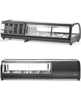 Šaldomas vitrinos tipo indas sušiams 4x GN 1/ 3 LED 0-12 C 190 W