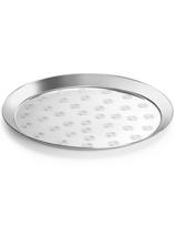 Apvalus plieninis serviravimo padėklas, skersmuo 360x24 mm