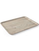 Stačiakampis neslystantis serviravimo padėklas 370x530 mm - šviesios medienos