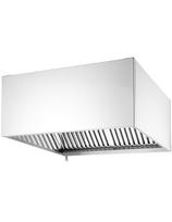 Prie sienos tvirtinamas gaubtas su absorberiu, prisukamas, PLIENAS 1005x1000x450 mm