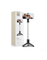 Asmenukių lazda su „Bluetooth“ trikoju iki 72 cm - juoda