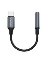 USB-C į 3,5 mm mini lizdą jungiantis adapteris – juodas