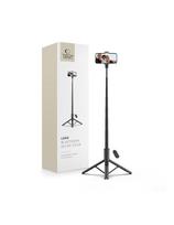 Sulankstomas asmenukių lazdos trikojis su „Bluetooth“ nuotolinio valdymo pultu, 146 cm