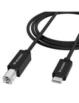 Spausdintuvo ir skenerio laidas USB-B - USB-C 2m - juodas
