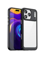 iPhone 17 Pro Max „Outer Space“ dėklas – juodas permatomas