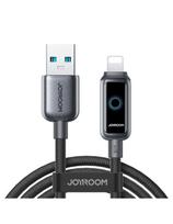 USB-A - iPhone Lightning 3A laidas 1.2m - juodas