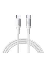 S-A28 pintas USB-C laidas 60W 2m – baltas
