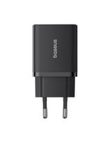 „Cube Pro“ 30 W USB-C ir USB-A sieninis įkroviklis – juodas