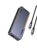 M.2 NVMe SSD korpusas su aktyviu aušinimu, USB4 40Gb/ s – pilkas