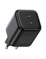 USB-C GaN 45W sieninis įkroviklis – juodas