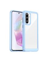 „Samsung Galaxy A56 Outer Space“ dėklas su lanksčiu rėmeliu – mėlynas
