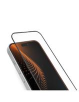 Grūdintas stiklas su aplikatoriumi, skirtas iPhone 15 / iPhone 15 Pro / iPhone 16 D3O