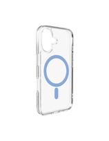 iPhone 17 TPU PC Lite MagSafe galinis dėklas – permatomas mėlynas žiedas