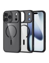 „iPhone 17 Pro Max MagMat MagSafe“ dėklas – permatomas juodas