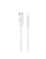 USB-A - iPhone Lightning 6A laidas 1.2m - baltas