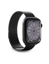 „Apple Watch“ dirželis, 42, 44, 45, 49 mm, Milano stiliaus – juodas