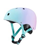 BMX dviračio šalmas paspirtukams 48-52 cm - rausvas gradientas