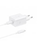 „Samsung USB-C“ 45 W (4,05 A) sieninis įkroviklis su 1,8 m USB-C laidu – baltas
