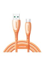 „Vibrant“ serijos 3A USB-A - USB-C laidas 1,2 m - oranžinis